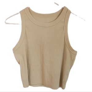 Light Tan High Cut Tank Top